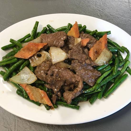 Beef with Green Beans in Black Bean Sauce / 豉汁牛肉四季豆